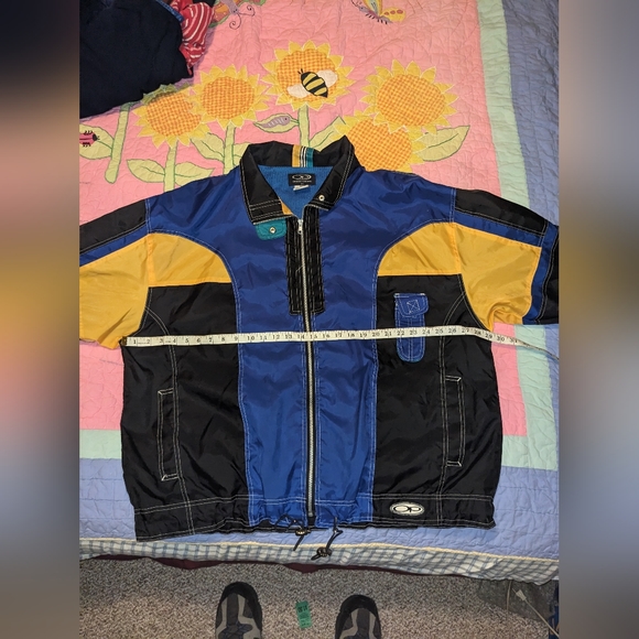 Y2K 90s Color Block Windbreaker jacket - Picture 5 of 8